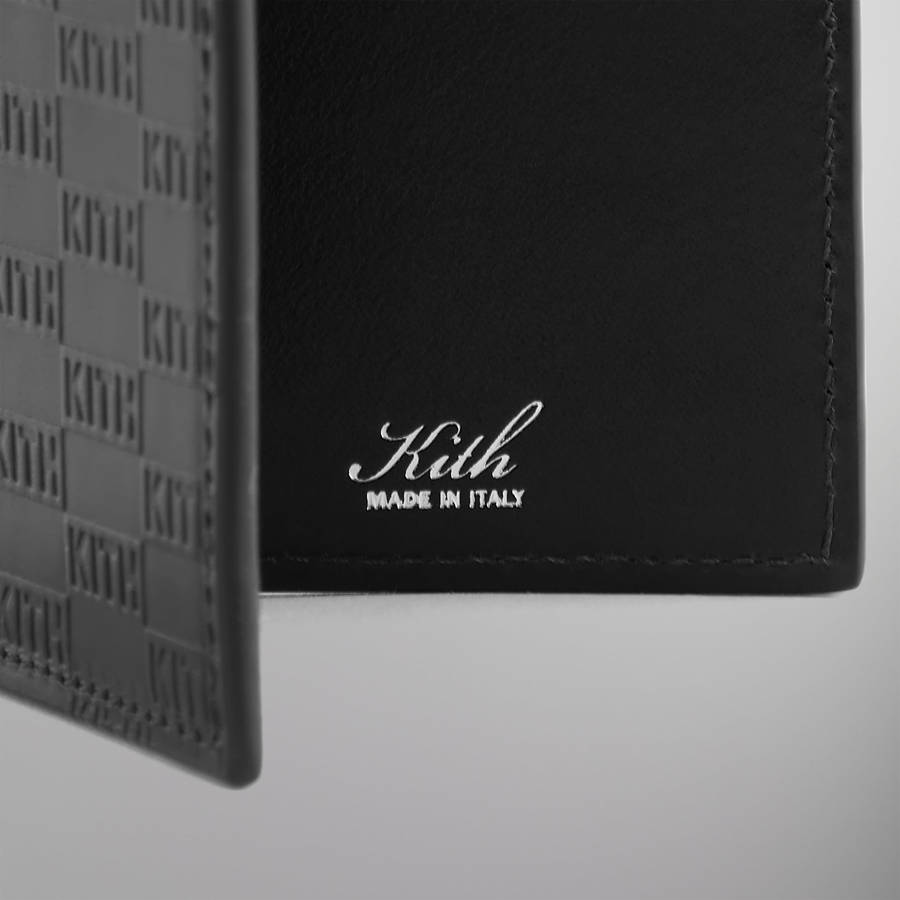 Black Men Kith Monogram Bi-Fold Wallet Wallets | 9684-YKCRA