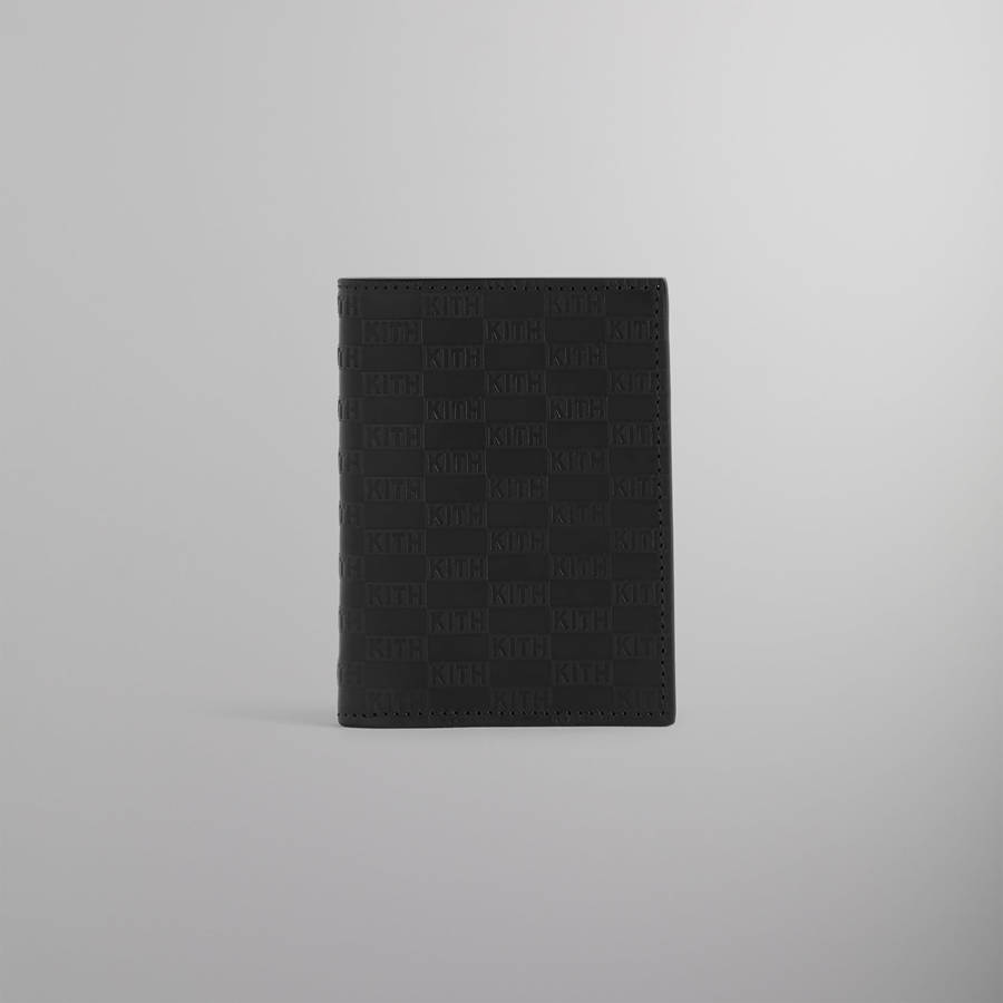 Black Men Kith Monogram Bi-Fold Wallet Wallets | 9684-YKCRA