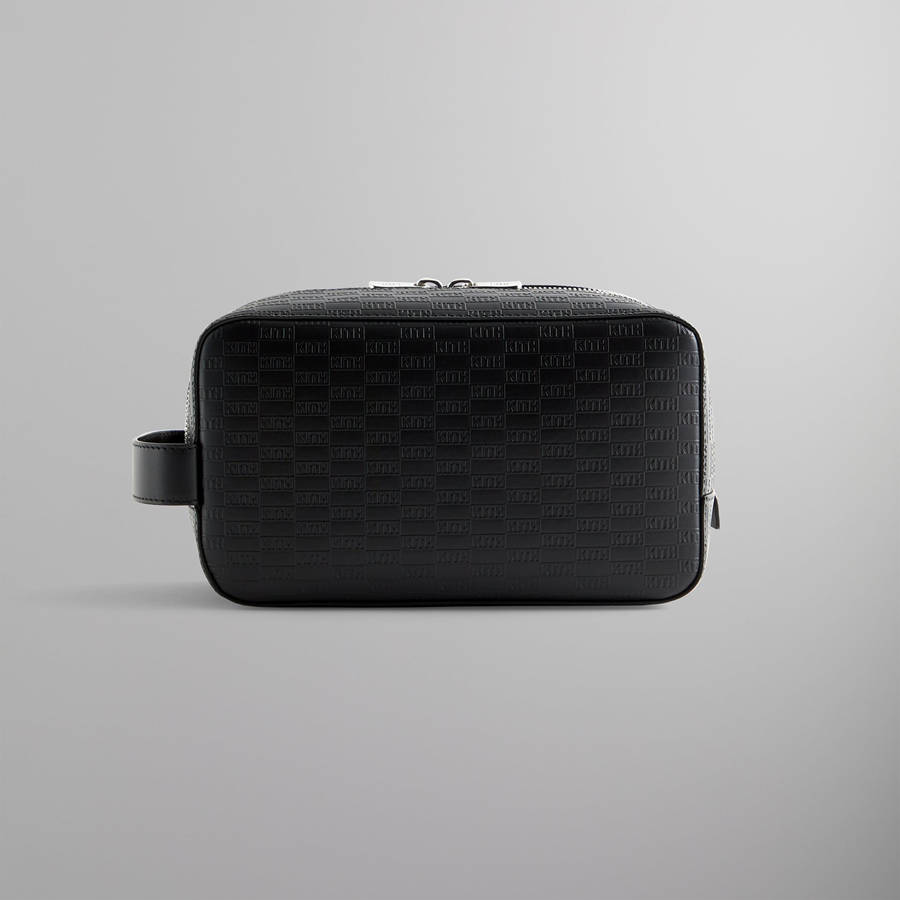 Black Men Kith Monogram Dopp Kit Bags | 5149-YTZJC