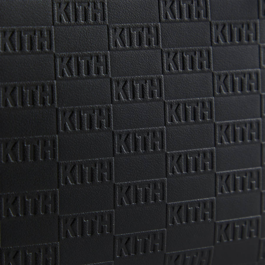 Black Men Kith Monogram Half Zip Wallet Wallets | 3640-GIUDT