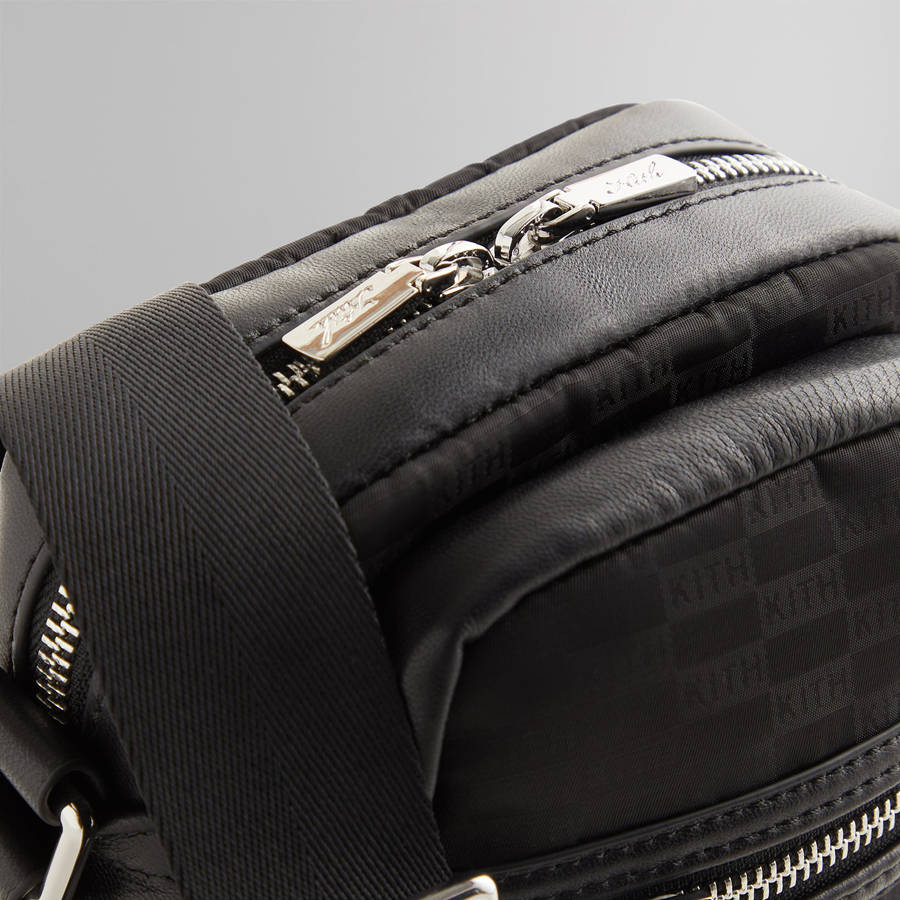 Black Men Kith Monogram Nylon Jacquard Utility Pouch Bags | 1973-IBUKF