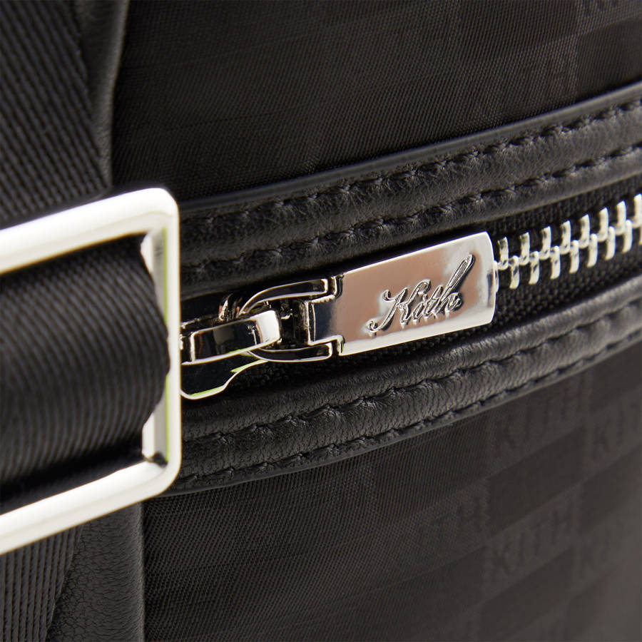 Black Men Kith Monogram Nylon Jacquard Utility Pouch Bags | 1973-IBUKF