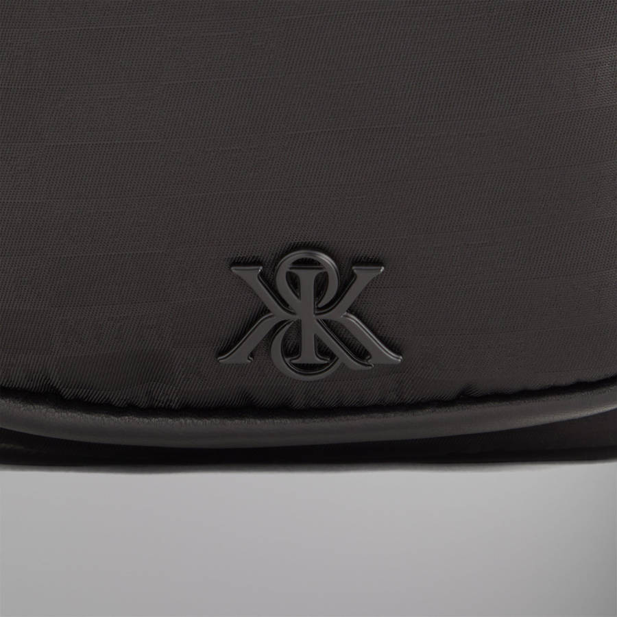 Black Men Kith Monogram Nylon Jacquard Utility Pouch Bags | 1973-IBUKF