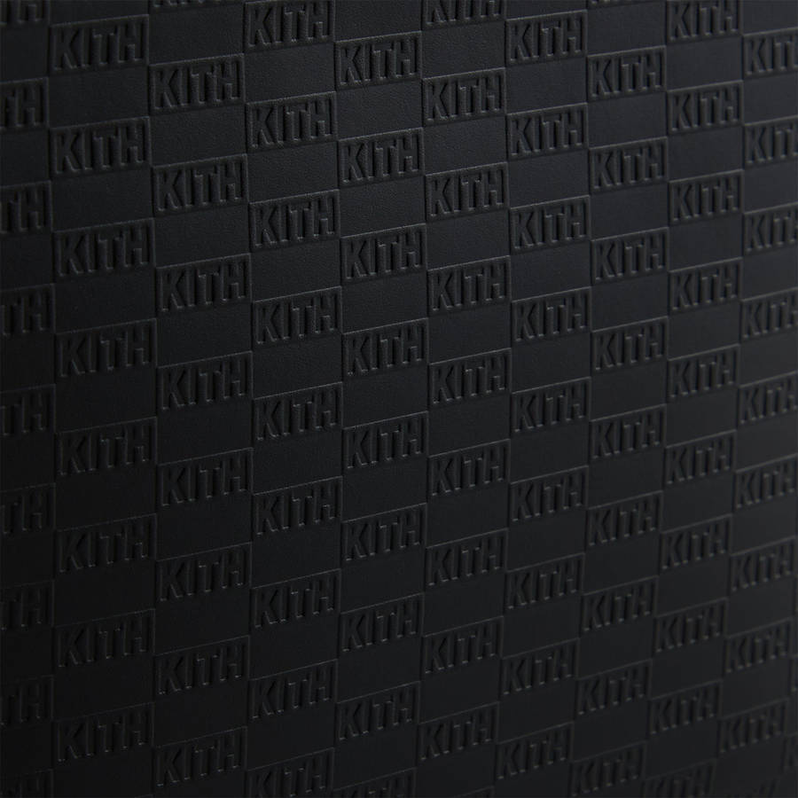 Black Men Kith Monogram Zipper Pouch Wallets | 5401-YRMHZ