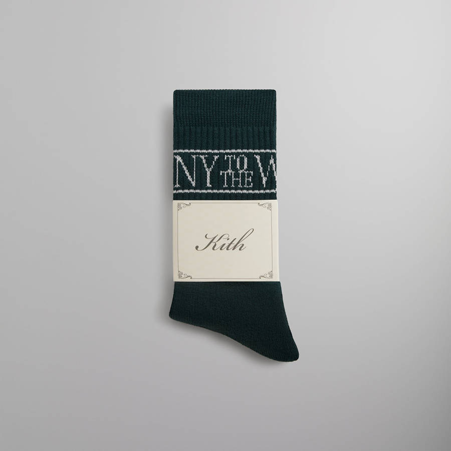 Black Men Kith NY to the World Crew Socks | 2954-LWAEY