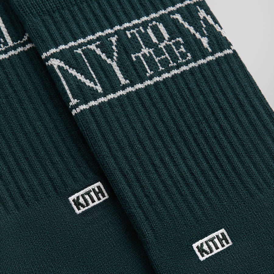 Black Men Kith NY to the World Crew Socks | 2954-LWAEY