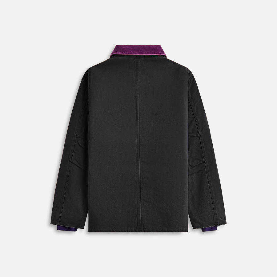 Black Men Kith Needles Lumberjack 11oz Cotton Oxford Coats | 0957-ZIYVX