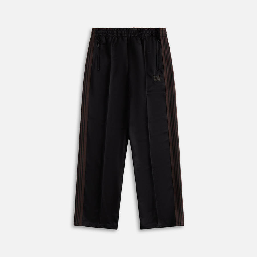 Black Men Kith Needles Poly Smooth Track Pants | 6592-CUSQR