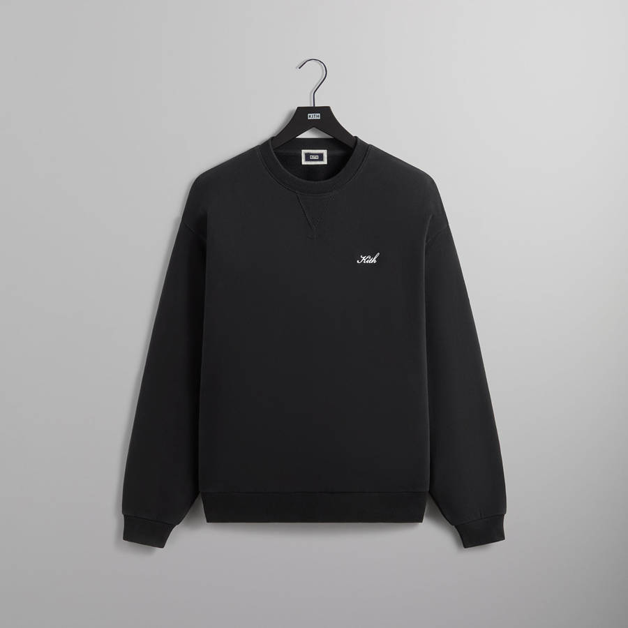 Black Men Kith Nelson Crewneck Sweatshirts | 2809-EOHRC