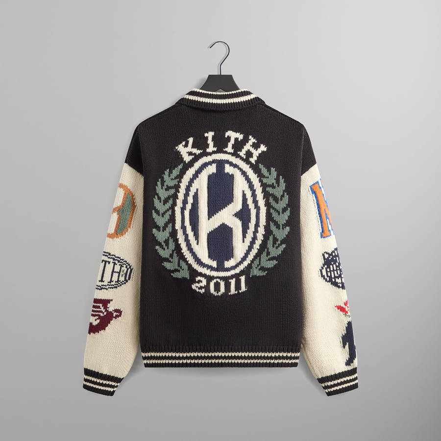 Black Men Kith Nelson Rugby Sweater Shirts | 3802-BFQWX