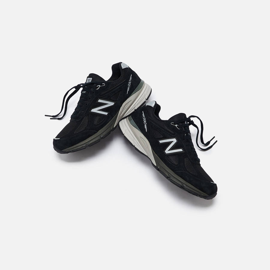 Black Men Kith New Balance Made in USA 990v4 Sneakers | 6027-SKXEN
