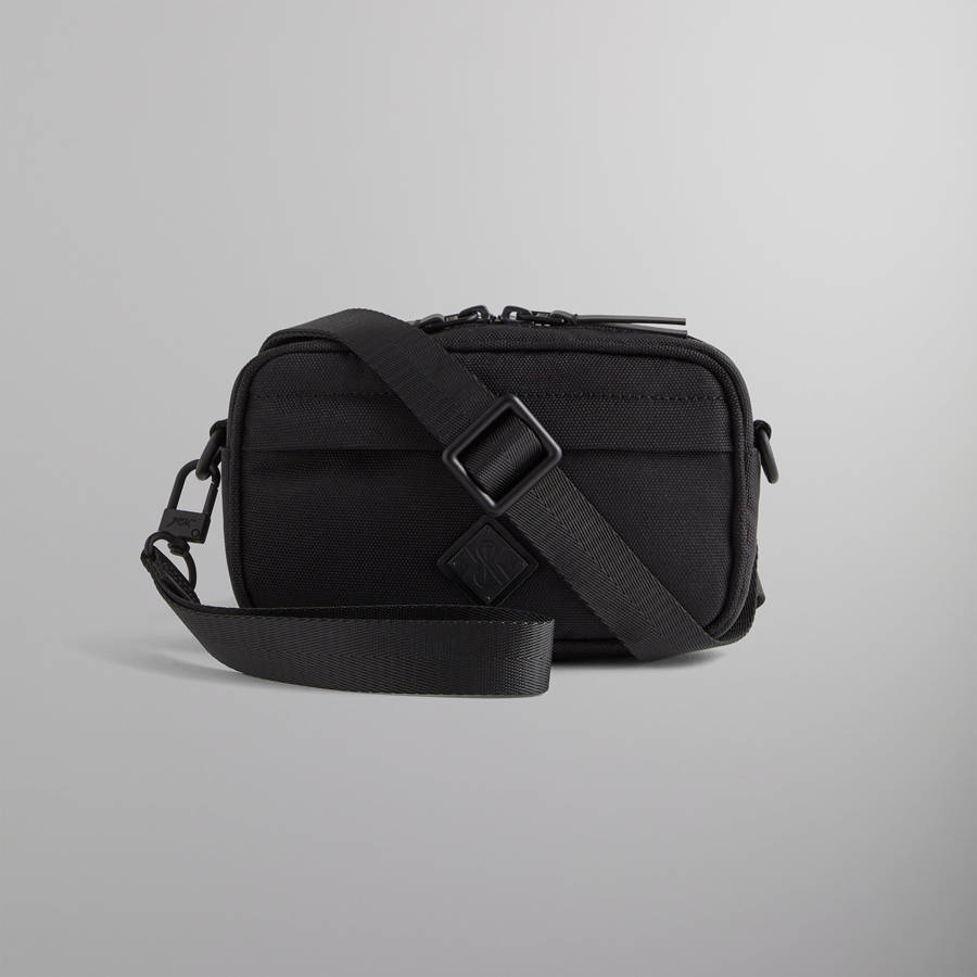 Black Men Kith Nylon Mini Pouch Bags | 7012-KVGBC