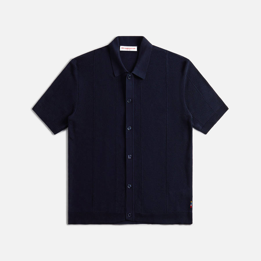 Black Men Kith Orlebar Brown Tiernan Shirts | 6741-MHXPO