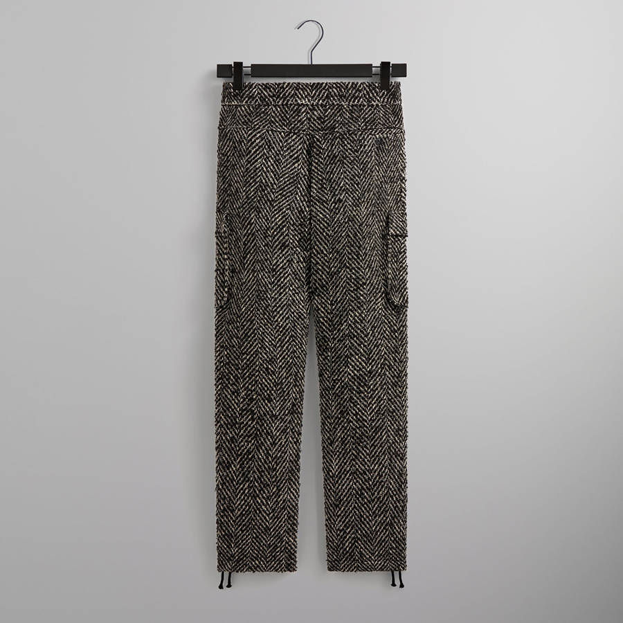 Black Men Kith Oversized Herringbone Bristol Cargo Pants | 3097-DTCNF