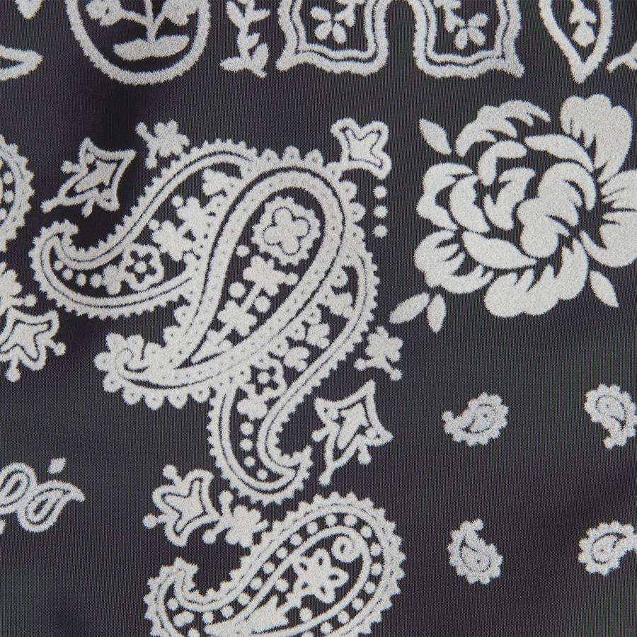 Black Men Kith Paisley Flocked Nylon Tote Bags | 9203-CPLSB