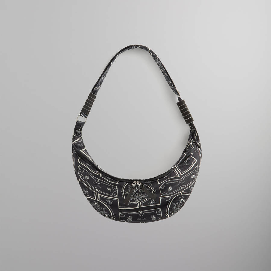 Black Men Kith Paisley Hobo Crossbody Bags | 2495-ADRBV