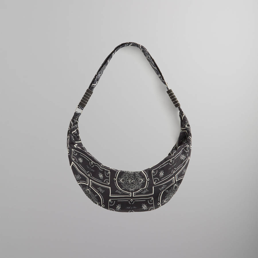 Black Men Kith Paisley Hobo Crossbody Bags | 2495-ADRBV