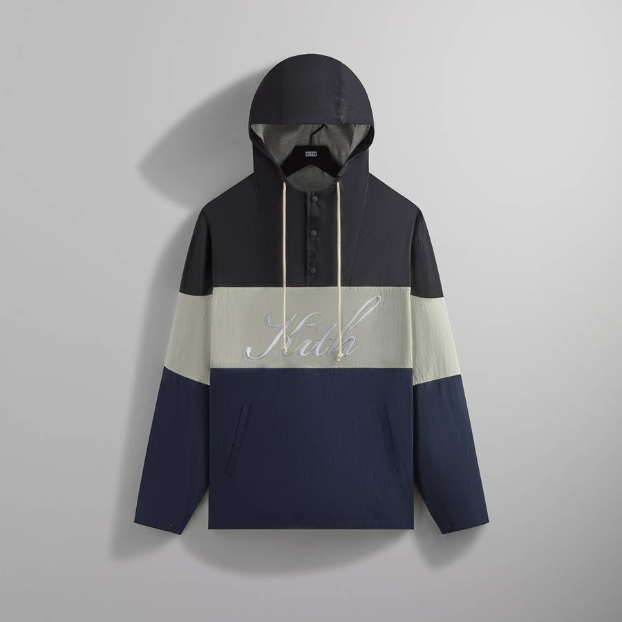 Black Men Kith Paper Nylon Caleb Anorak Jackets | 9860-HXGVO