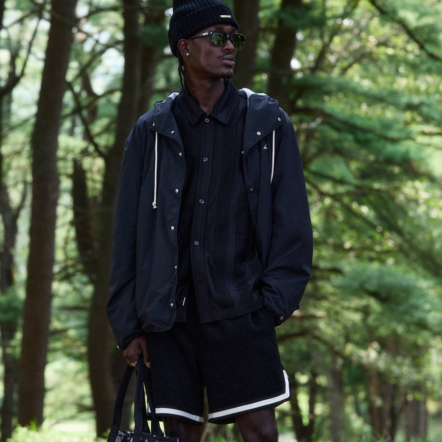 Black Men Kith Paper Nylon Dorian Jackets | 5194-CNVIH