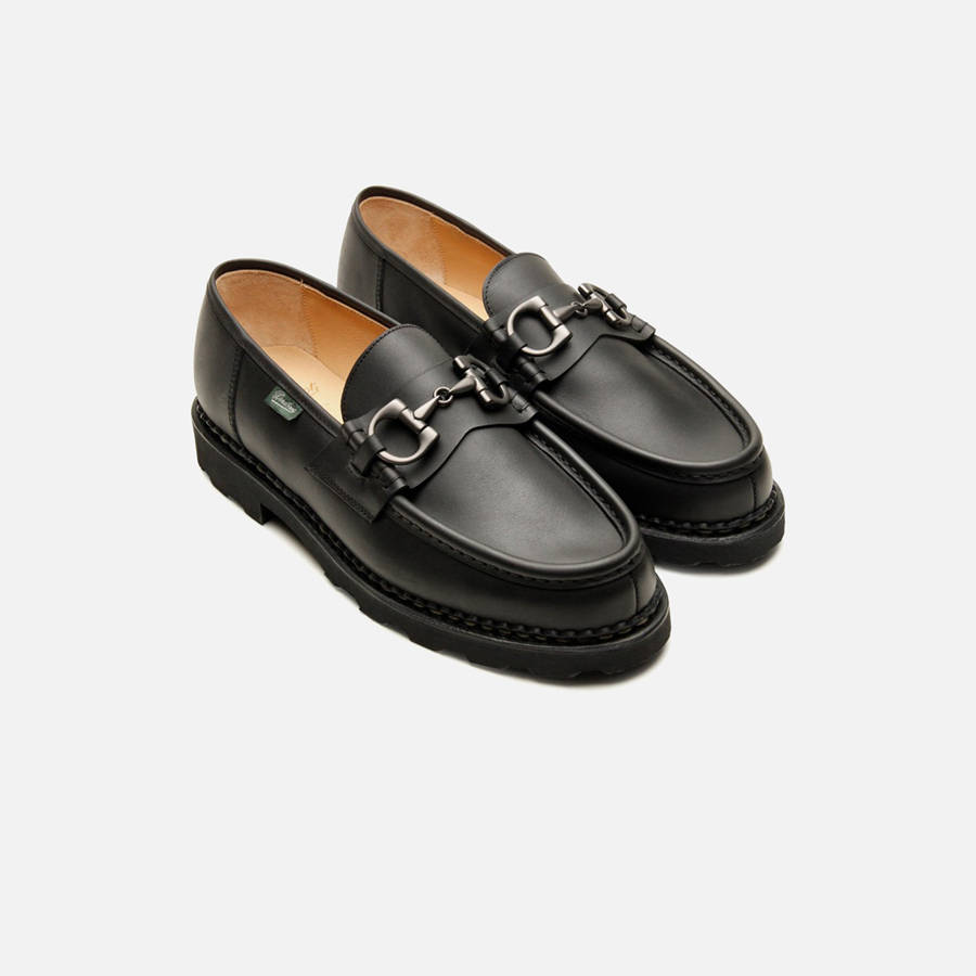 Black Men Kith Paraboot Reims Mor Lisse Boots | 3940-QRIPX