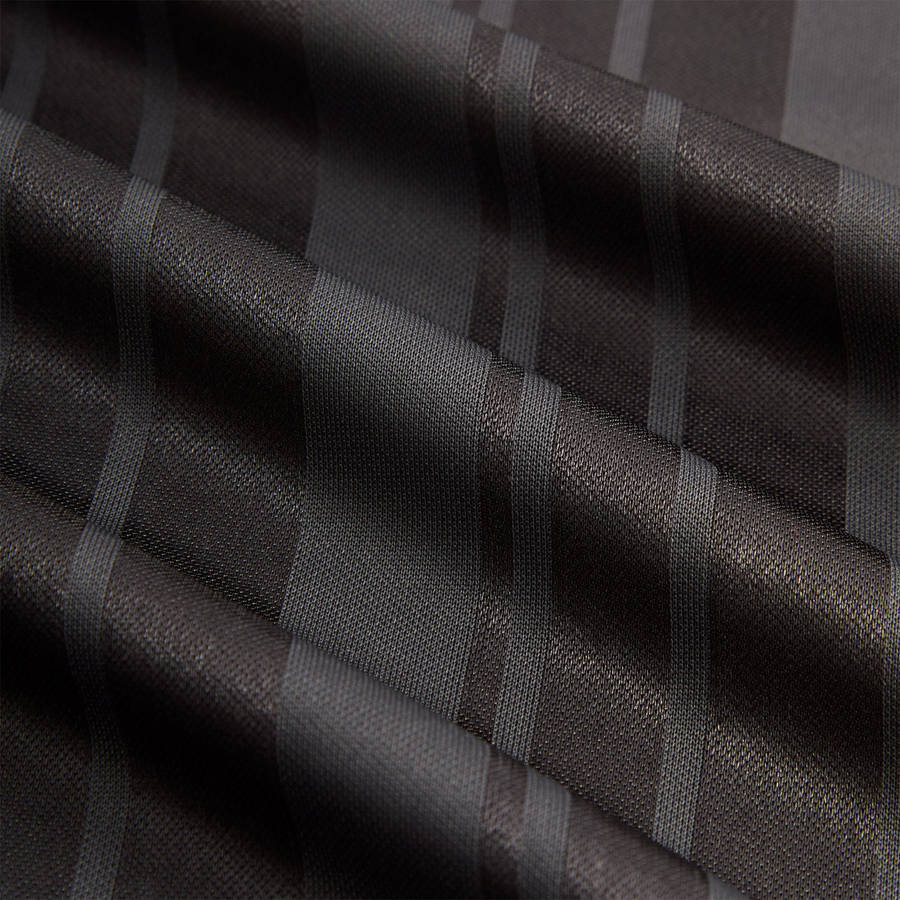 Black Men Kith Pinstripe Tricot Panelled Tap In Polo Shirts | 4208-AZVXK