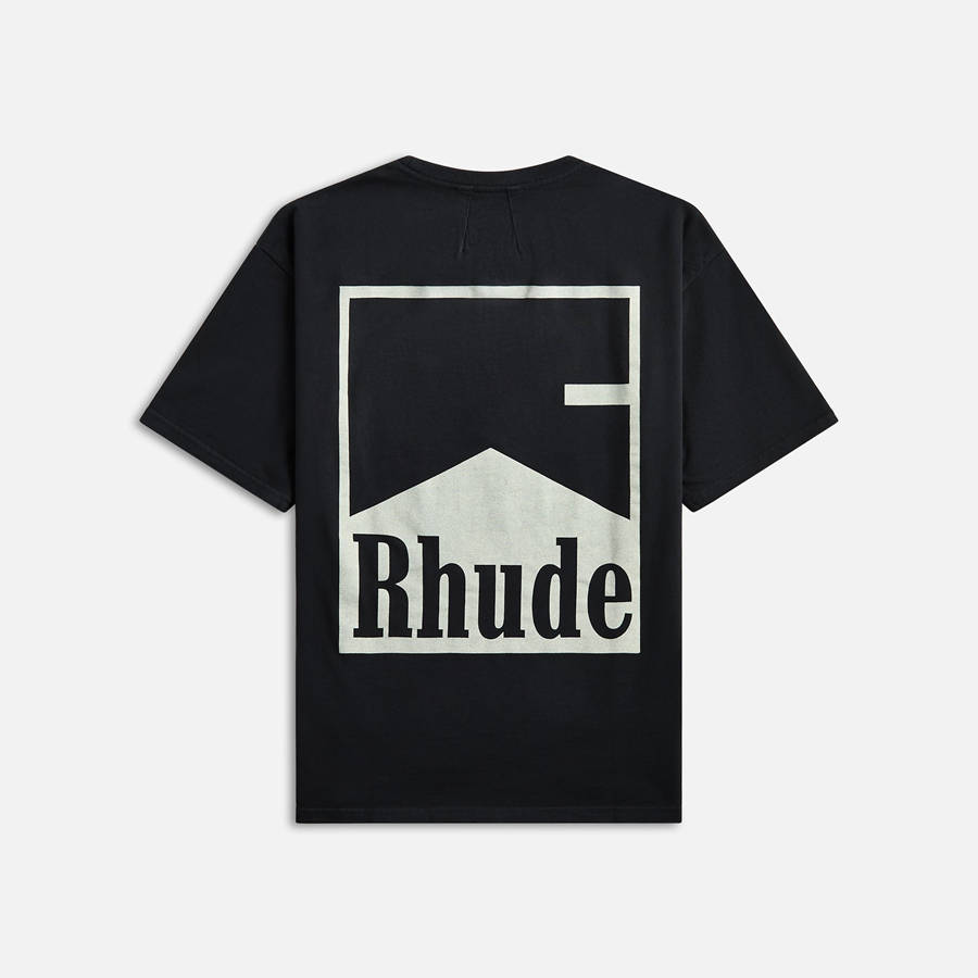 Black Men Kith Rhude Chevron Shirts | 7093-QSTPH
