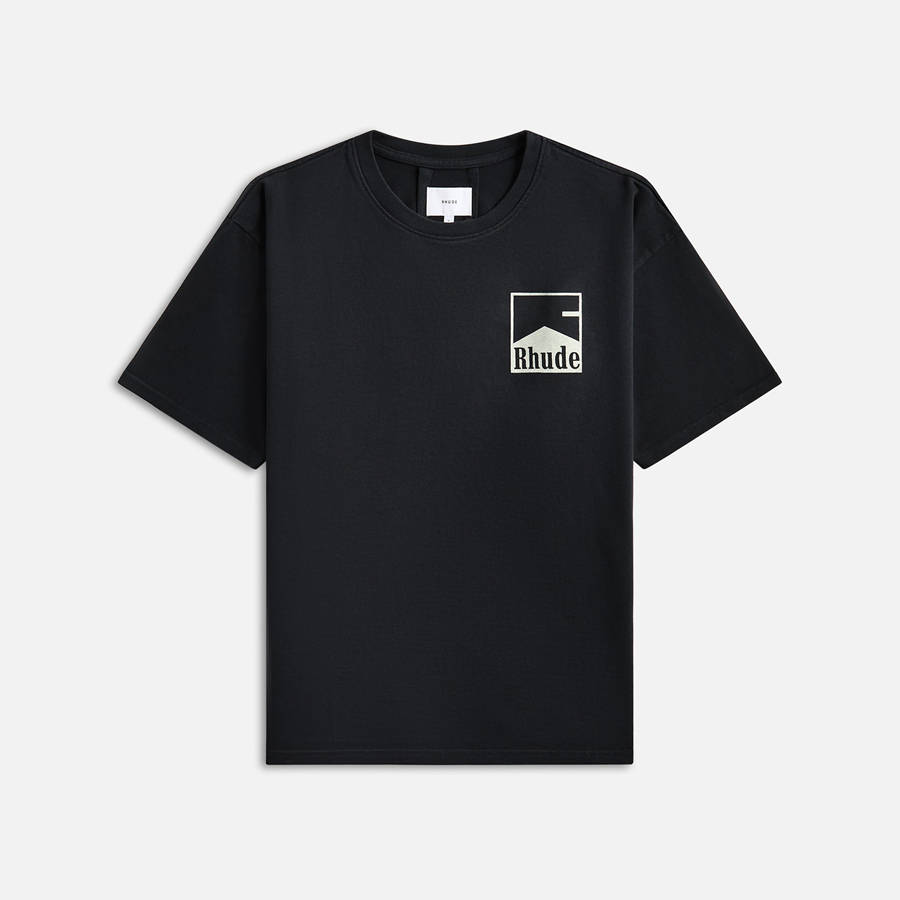 Black Men Kith Rhude Chevron Shirts | 7093-QSTPH