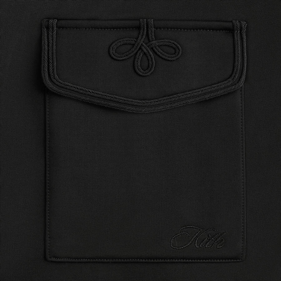 Black Men Kith Ribbon Embroidery Elmhurst Pants | 0472-YDGUQ