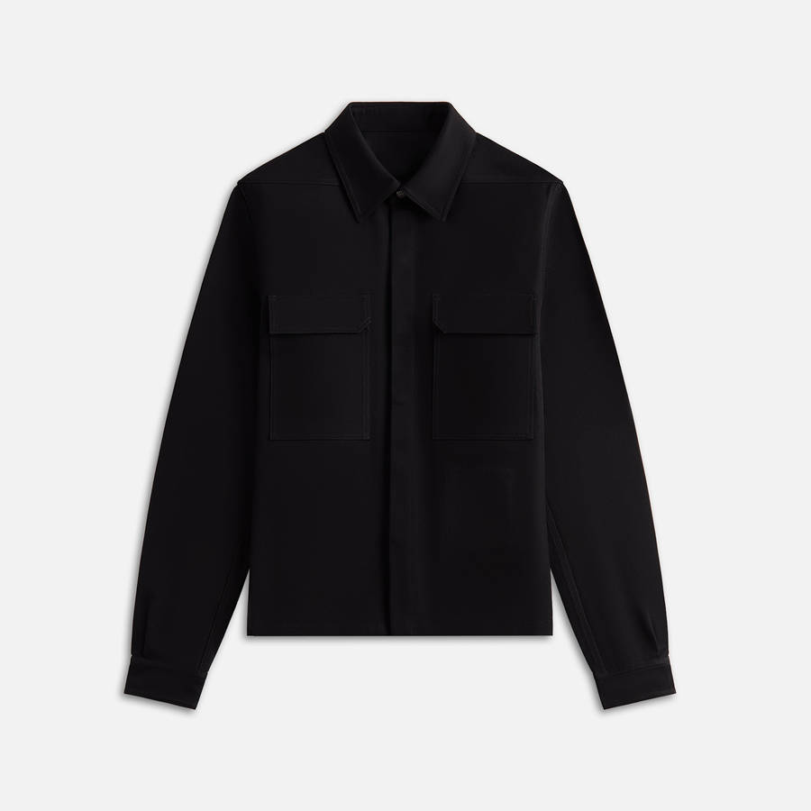 Black Men Kith Rick Owens Camicia Cropped Work Shirts | 2607-OTGIF