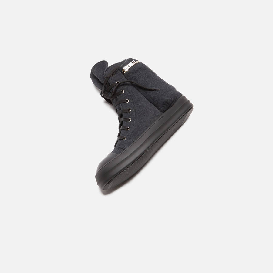 Black Men Kith Rick Owens Cargo Sneakers | 3579-GPNKI