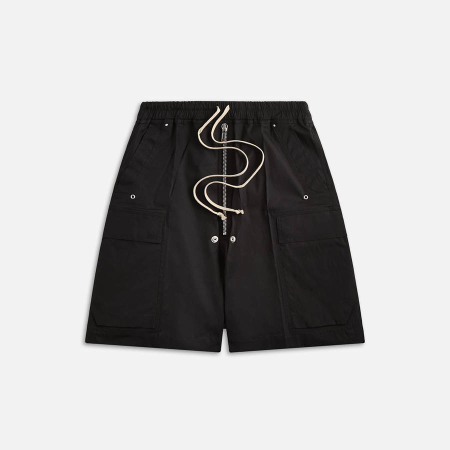 Black Men Kith Rick Owens Cargobela Shorts | 6824-ZYOXH