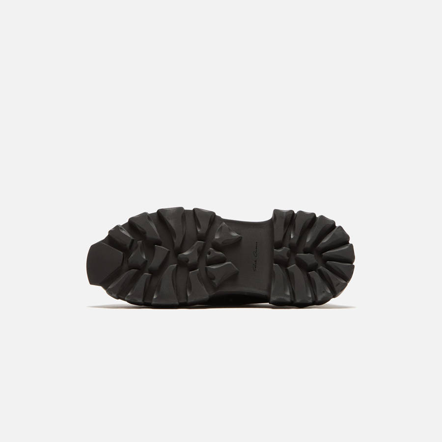 Black Men Kith Rick Owens Laceup Bozo Tractor Derby | 2807-UVHLJ
