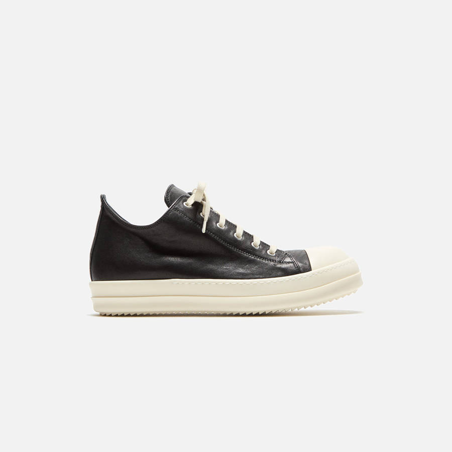 Black Men Kith Rick Owens Low Scarpe In Pelle Sneakers | 6507-BMHDJ