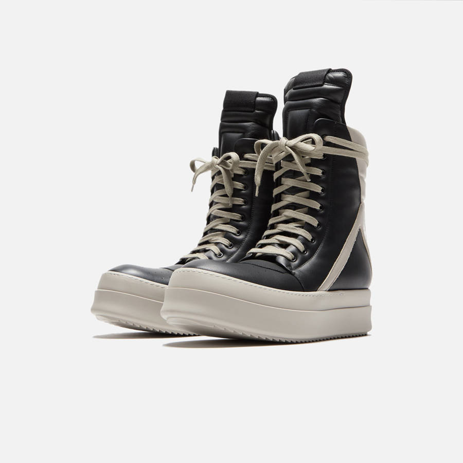 Black Men Kith Rick Owens Mega Geobasket Sneakers | 6734-ZJLEF
