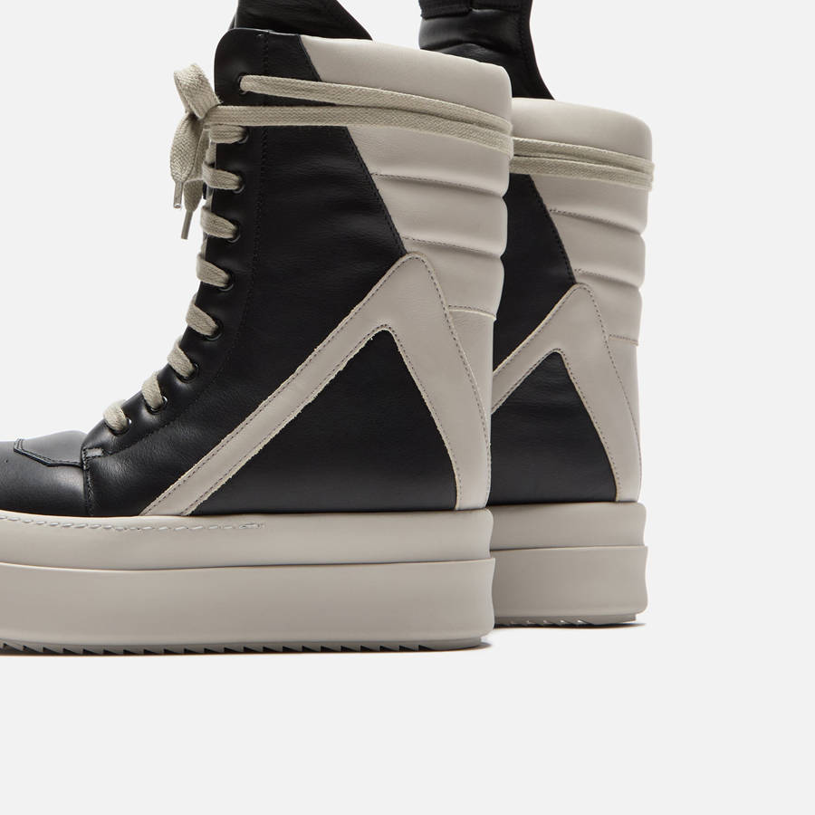 Black Men Kith Rick Owens Mega Geobasket Sneakers | 6734-ZJLEF