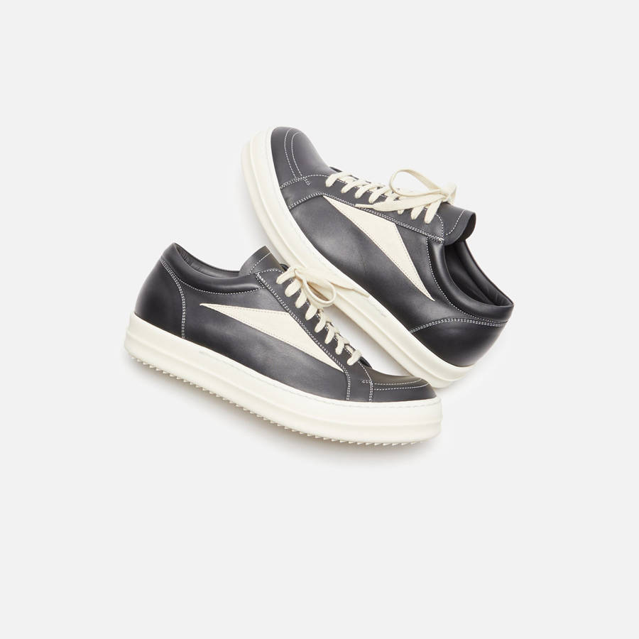 Black Men Kith Rick Owens Vintage Scarpe In Pelle Sneakers | 0861-ESHON