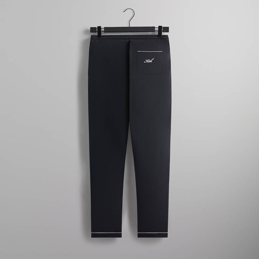 Black Men Kith Script Pajama Set Underwear | 9508-MQGJE