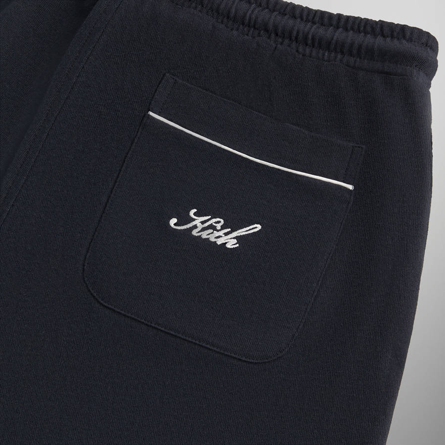 Black Men Kith Script Pajama Set Underwear | 9508-MQGJE