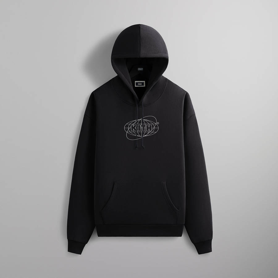 Black Men Kith Sphere Logo Hoodie Sweatshirts | 5638-IMVFS