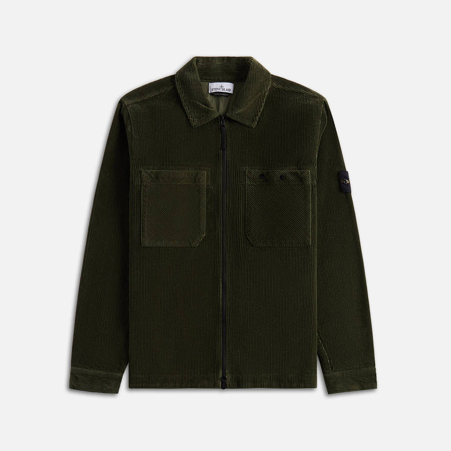 Black Men Kith Stone Island Corduroy Shirts | 1684-UYTXP