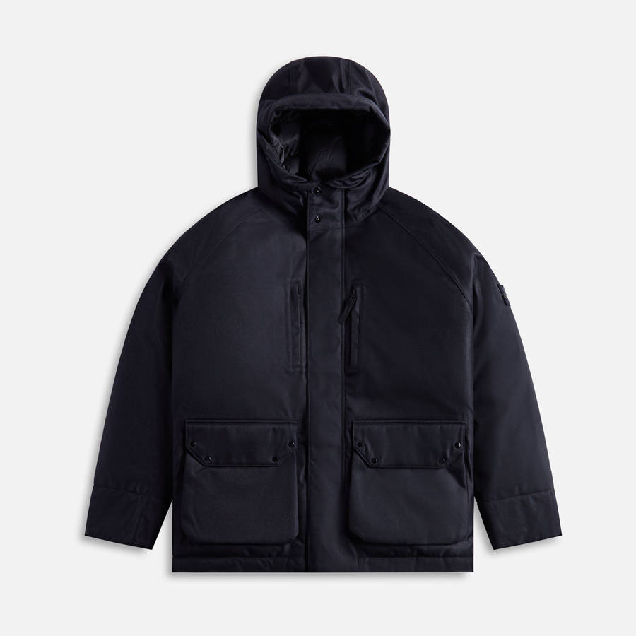 Black Men Kith Stone Island David-TC Down Jackets | 3610-XMUQL