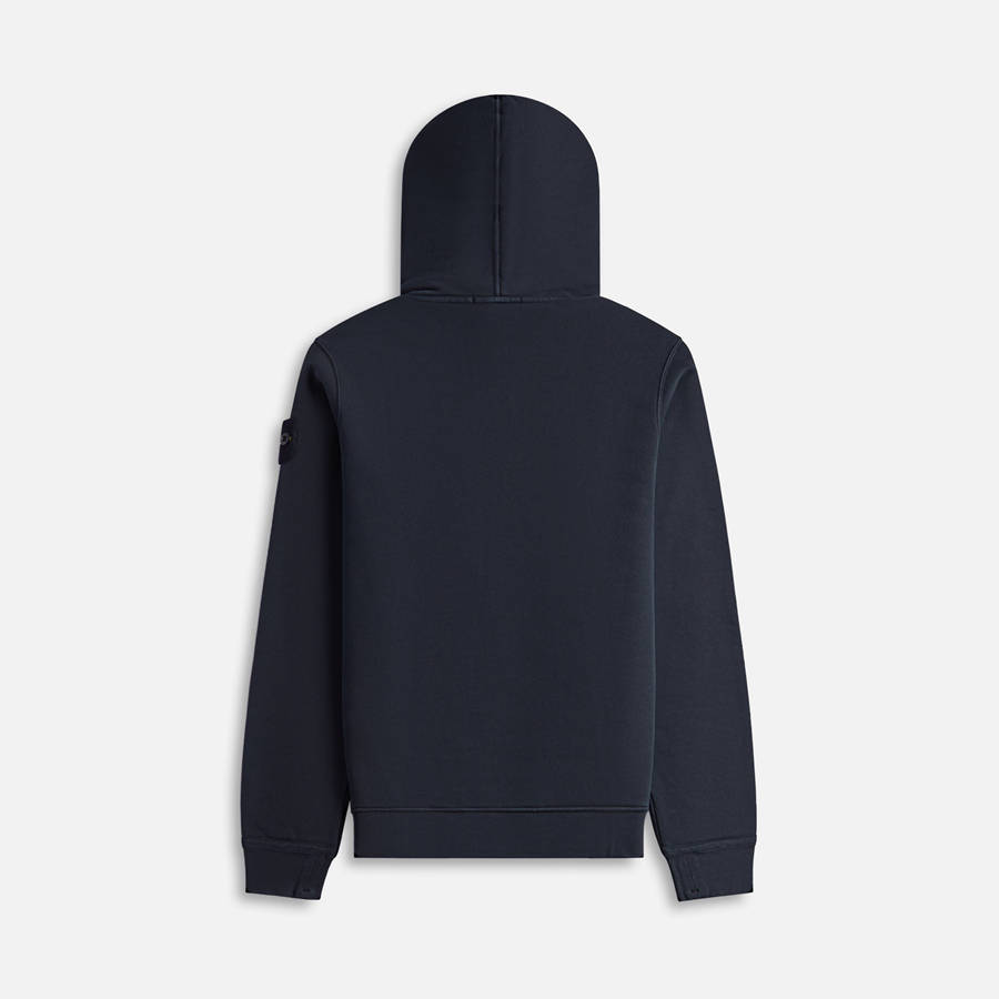 Black Men Kith Stone Island Garment Dyed Hoodie Sweatshirts | 9061-PJXWI