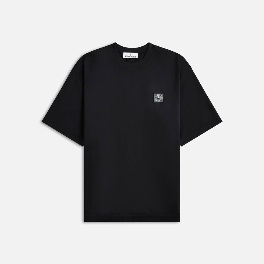 Black Men Kith Stone Island Garment Dyed Shirts | 2096-UOSNK