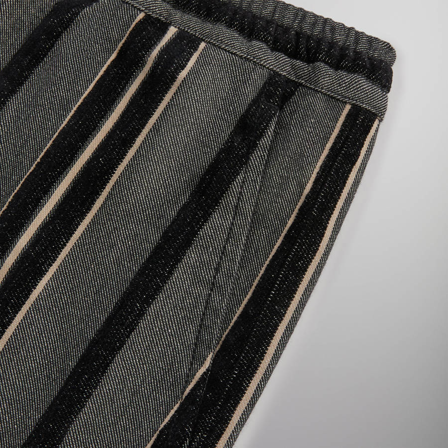 Black Men Kith Striped Flannel Barrow Pants | 7682-GUICE