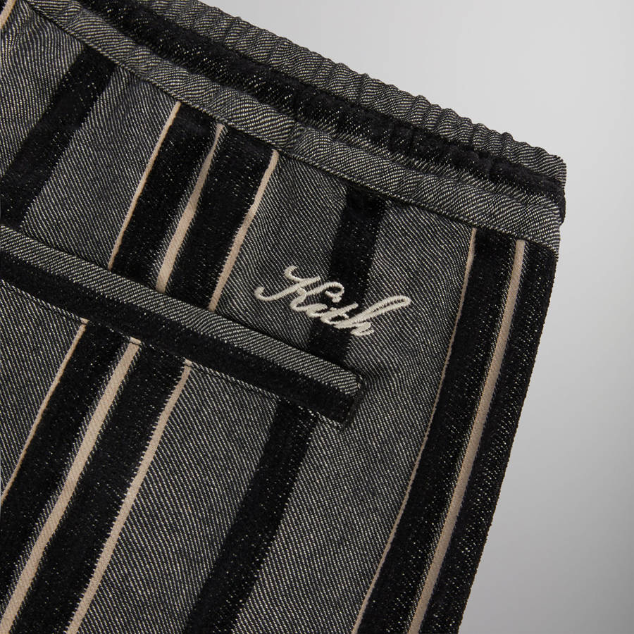 Black Men Kith Striped Flannel Barrow Pants | 7682-GUICE