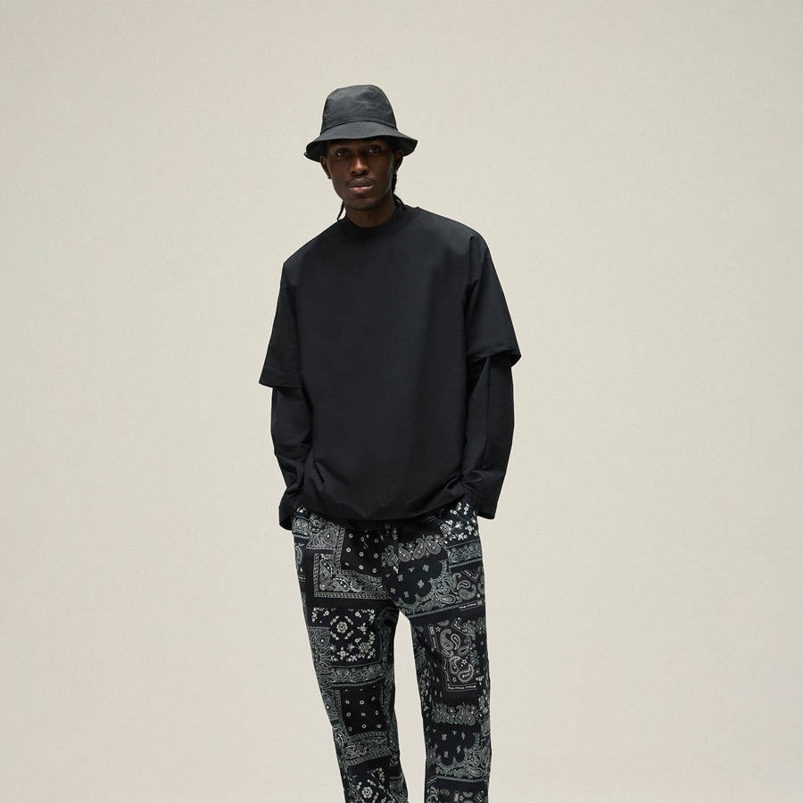 Black Men Kith Theo Dolman Shirts | 8207-BNPXG