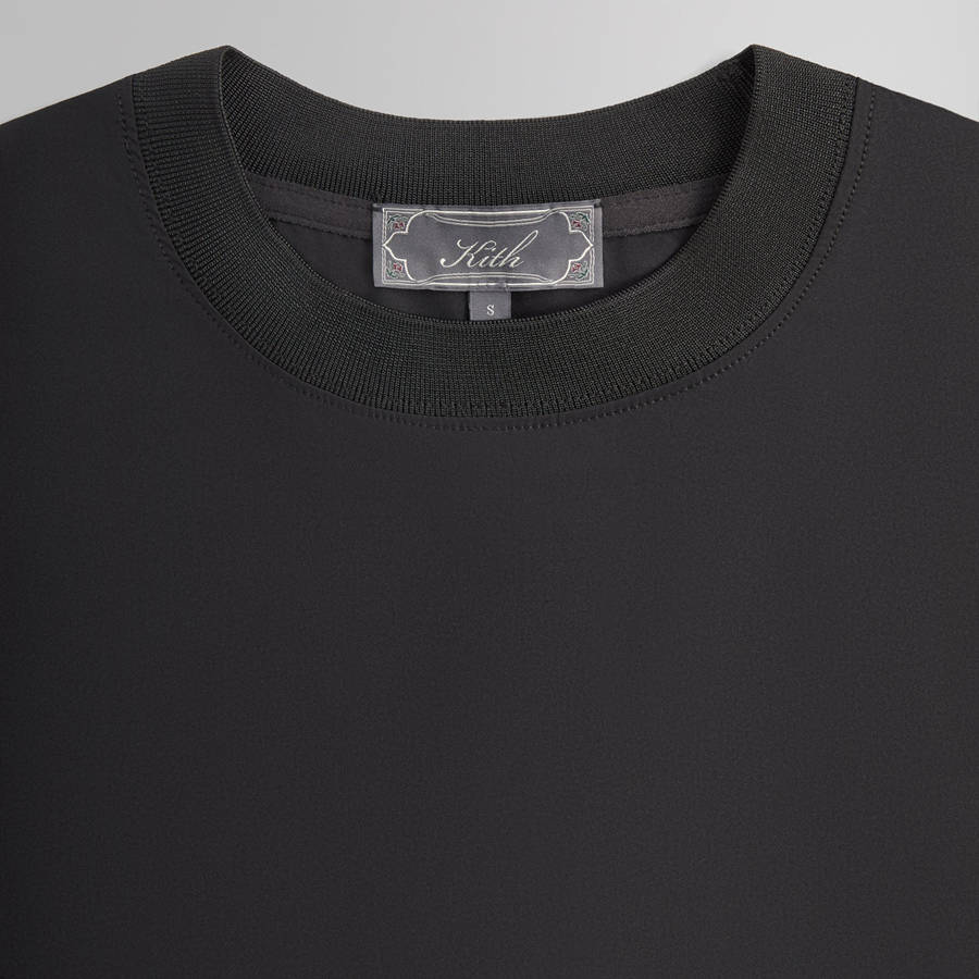 Black Men Kith Theo Dolman Shirts | 8207-BNPXG