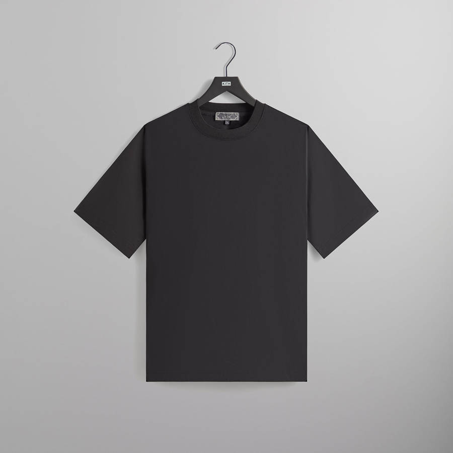 Black Men Kith Theo Dolman Shirts | 8207-BNPXG