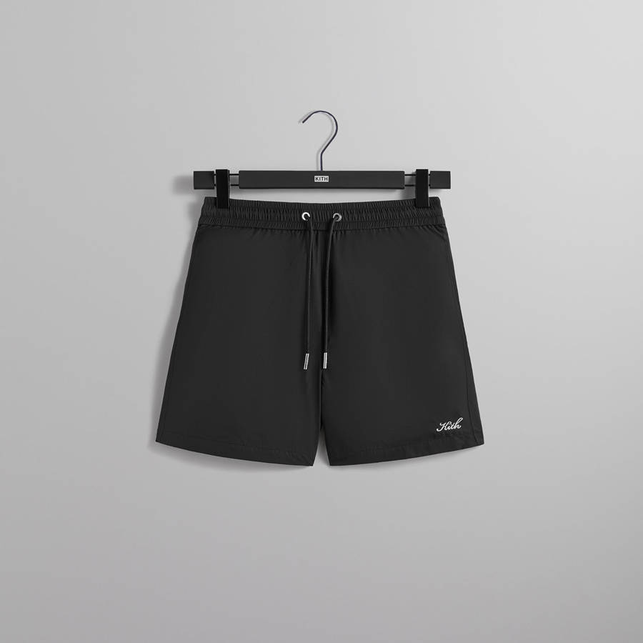 Black Men Kith Transitional Active Shorts | 7315-OTGAN
