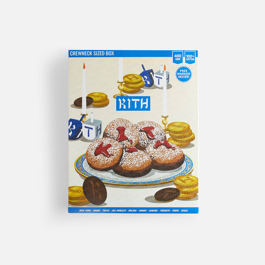 Black Men Kith Treats Jelly Doughnut Nelson Crewneck Sweatshirts | 4269-PBCHA